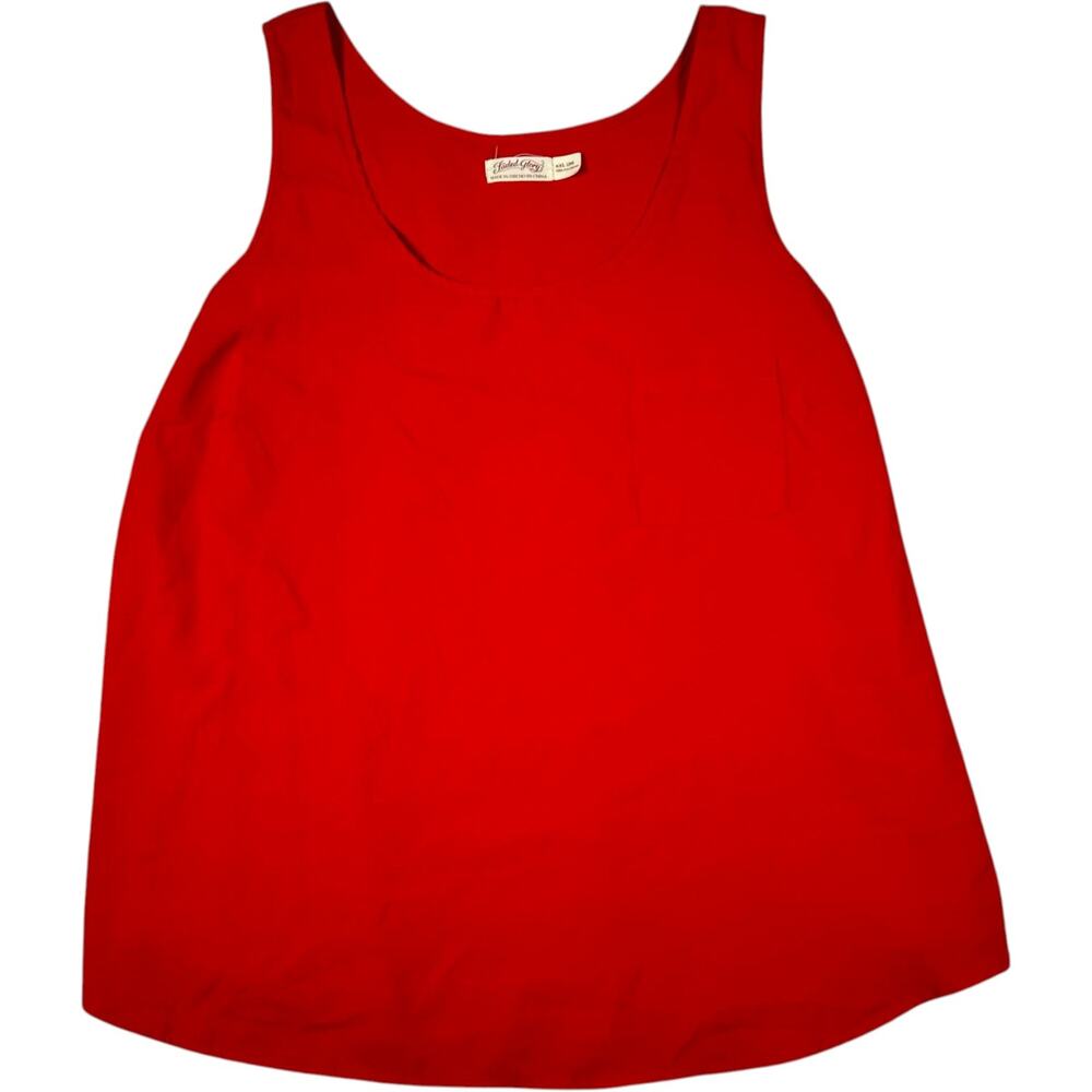 Faded Glory Red Tank Lightweight Relaxed Fit Women's XXL Romantic Indie Sleaze